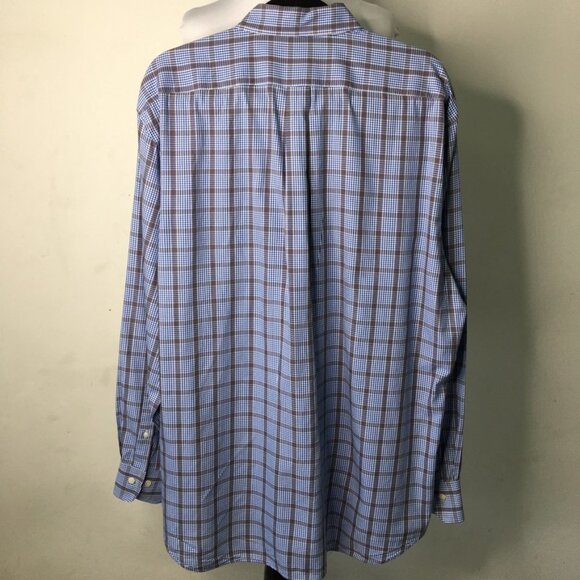 Peter Millar Men's Plaid Button Down Long Sleeve Shirt Size XL - Picture 7 of 13